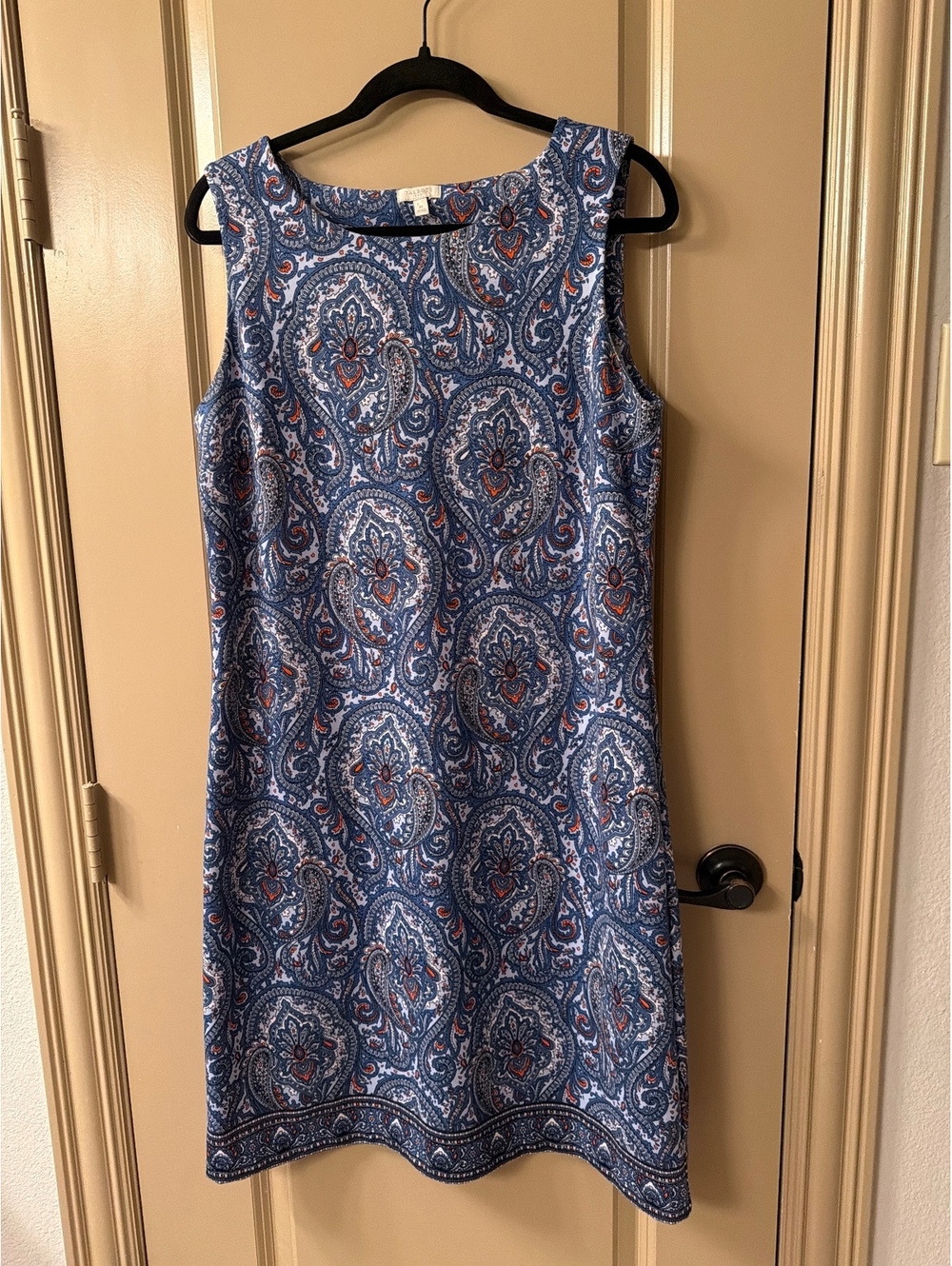 Talbots Women's Sleeveless Paisley Print Dress Size M